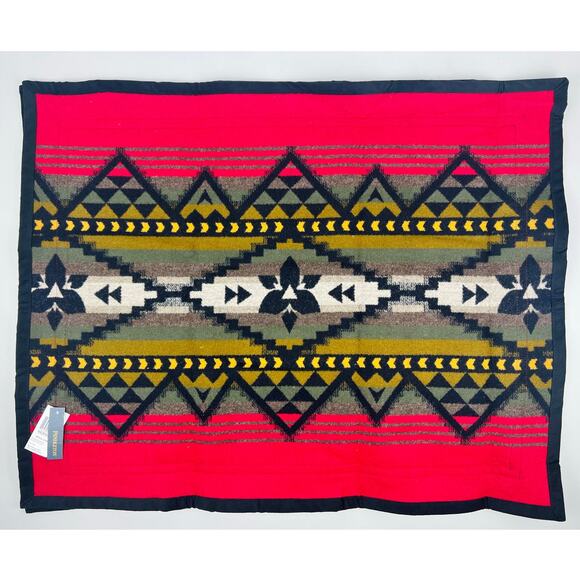 Pendleton Home Sham Lost Trail Standard WOOL Red Black Grey Buffalo NEW - Picture 1 of 10